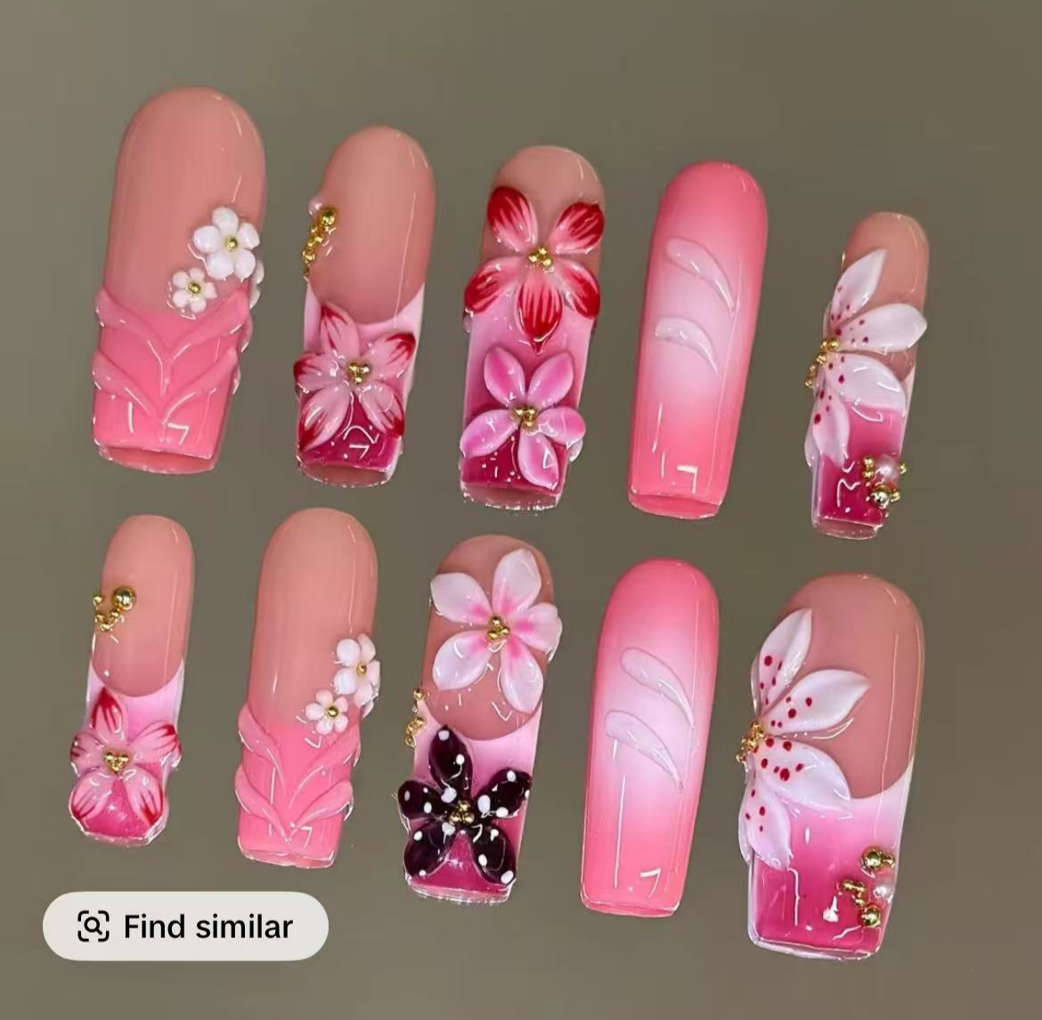 bangle pink  flower